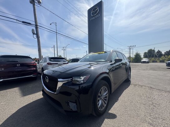 Mazda CX-90 hybride léger GS-L AWD AUTO TOIT 6 PASSAGERS CUIR 2024 Noir