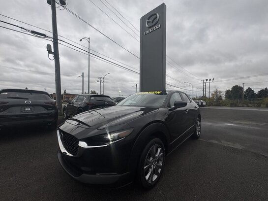 MAZDA CX-30 GS AWD GS AWD GR DELUXE TOIT CUIR MAGS CAM DE RECUL 2022 Noir