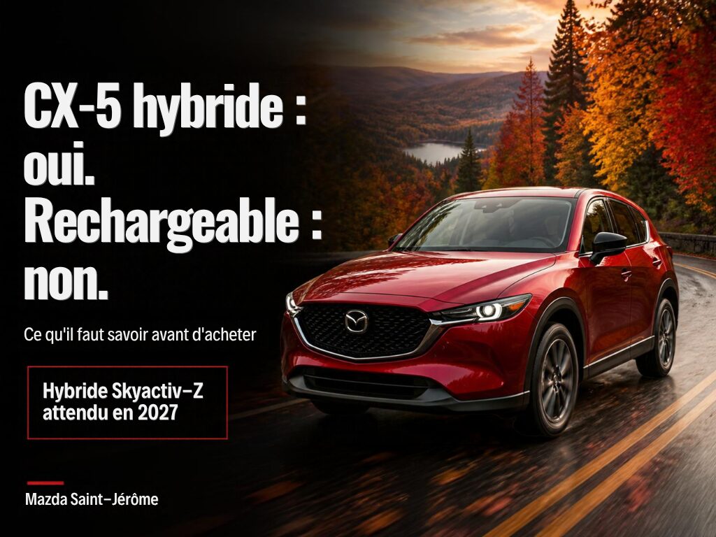 Image vedette Mazda CX 5 hybride